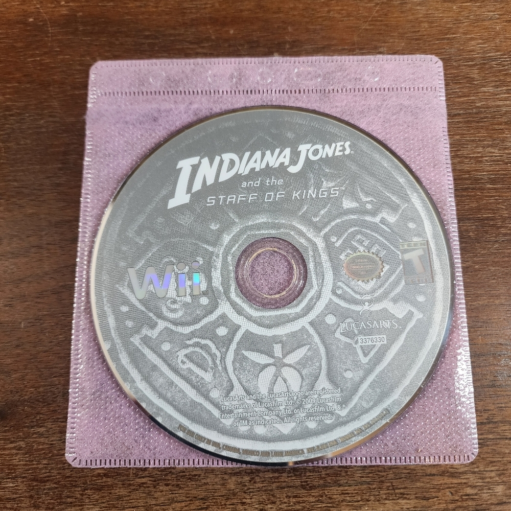 Nintendo Wii Indiana Jones And The Staff Of Kings Game